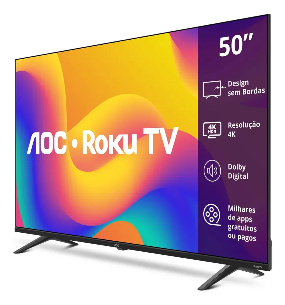 Smart TV Roku 50 4K UHD: custo-benefício e apps em destaque